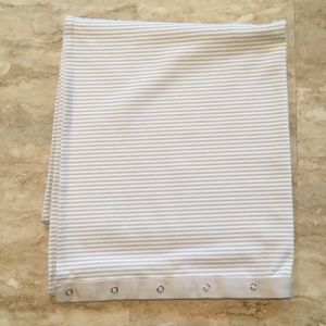 Tan and white stripe lululemon scarf